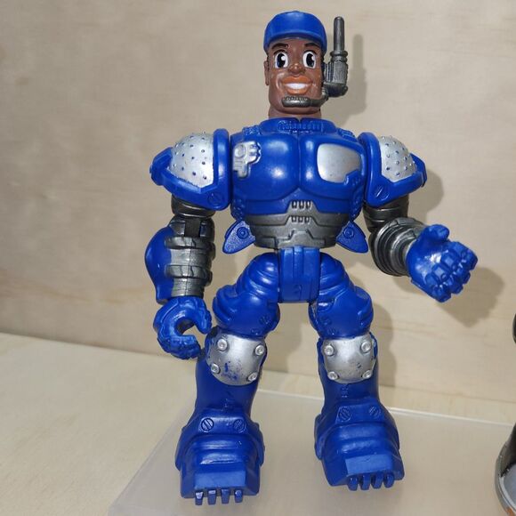 Rescue Heroes Power Max Jack Hammer Jake Justice 6" Action Figure Fisher Price - Picture 3 of 7